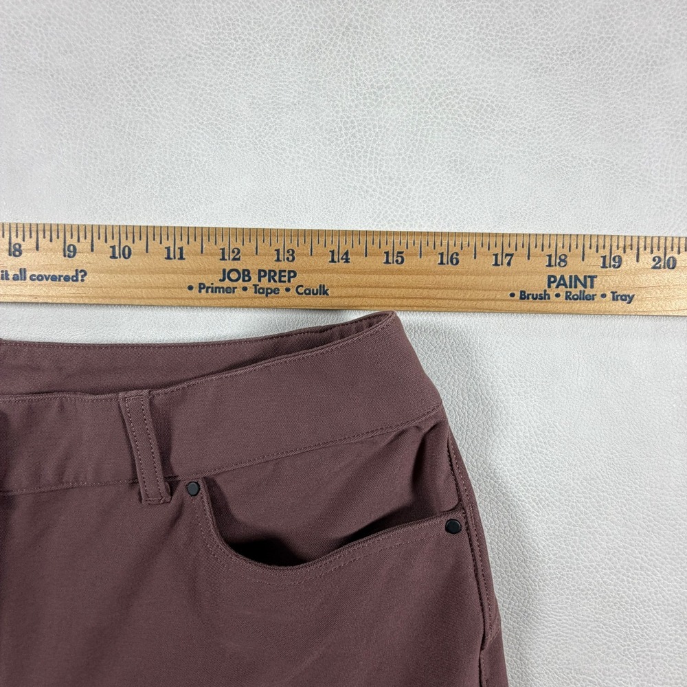 Lululemon City Sleek 5 Pocket Wide Leg Pants Mauve Plum Size 30 High Rise Tech - Picture 9 of 13